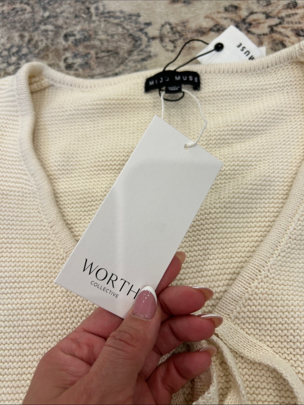 NWT Neuflora/Worth Collective cardigan - Picture 6 of 7